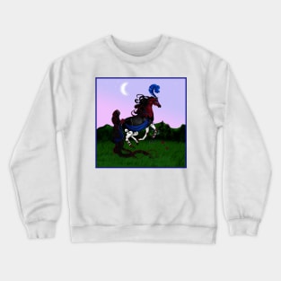 Festive Harlequine Horse Crewneck Sweatshirt